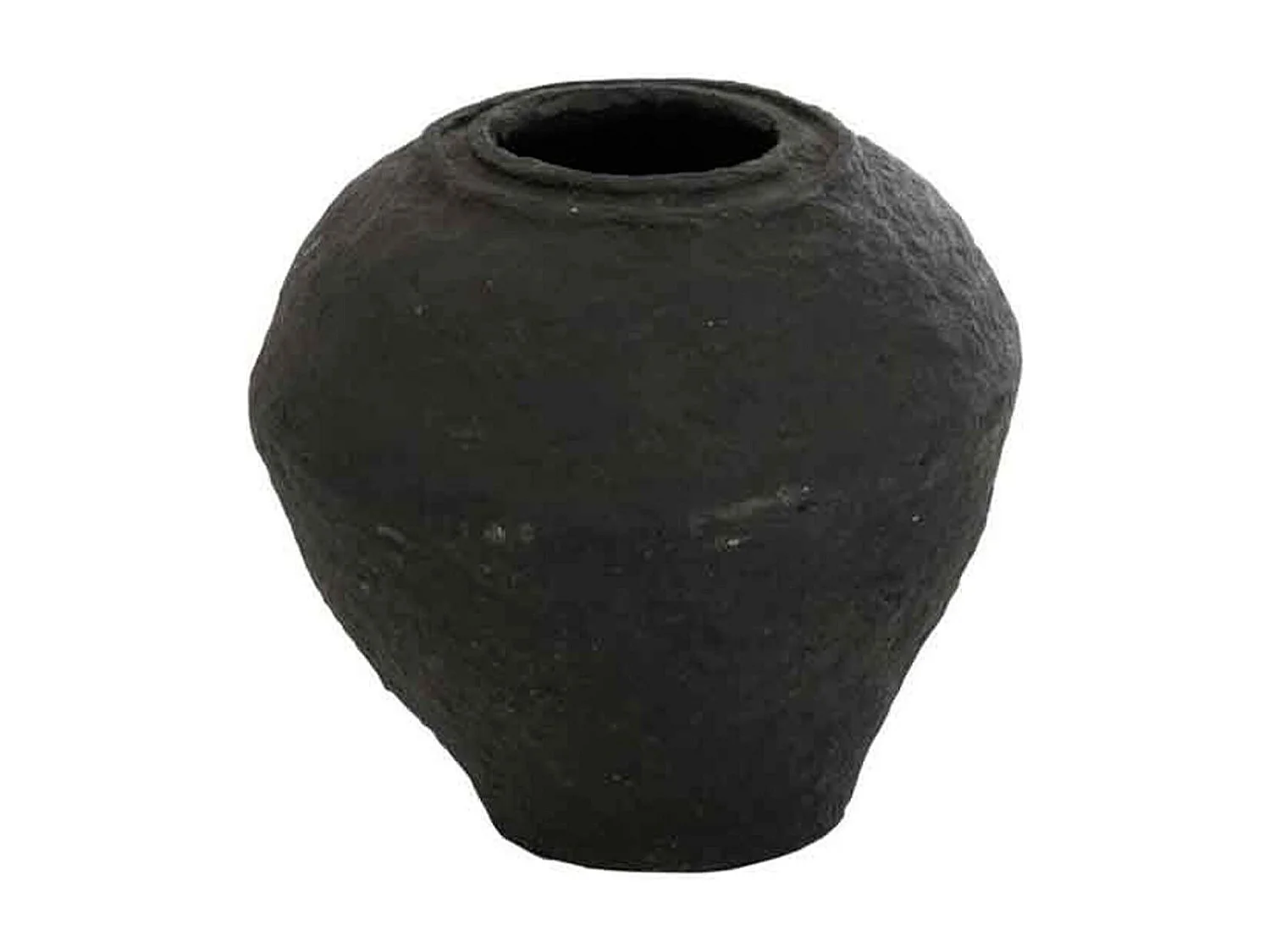 Vaso in cartapesta nero 41x41x45.5 cm
