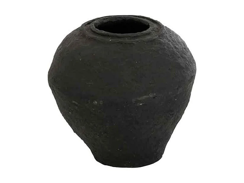 Vaso in cartapesta nero 41x41x45.5 cm