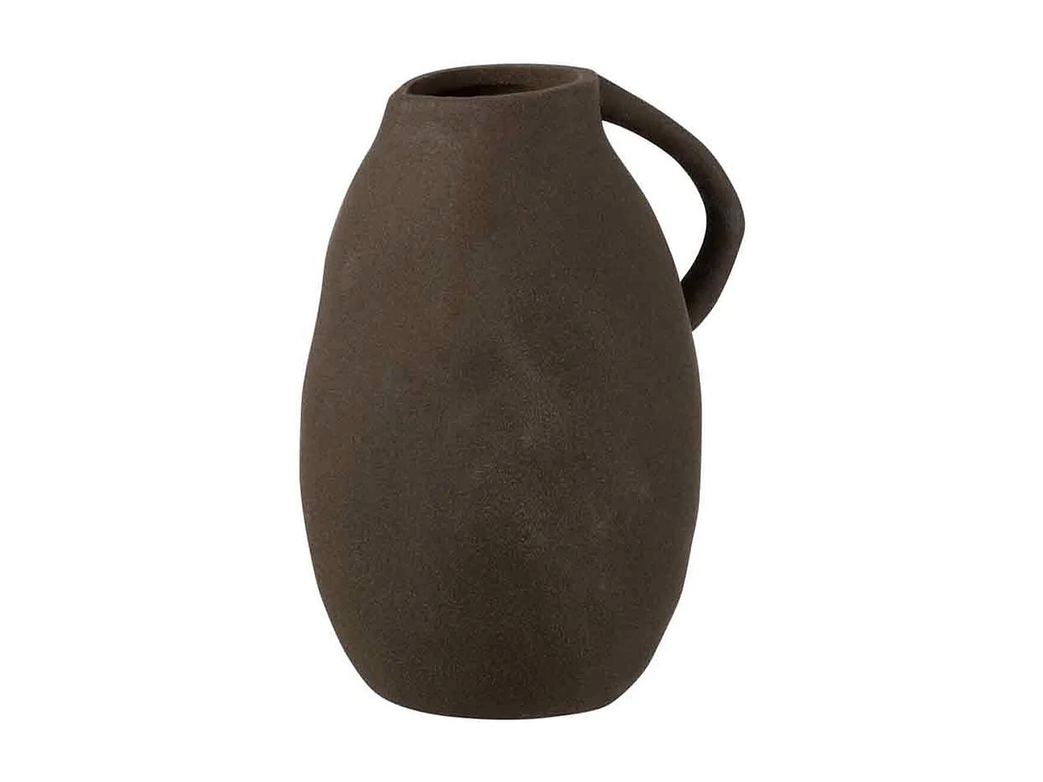 Vaso brocca in ceramica nero 17x14x25 cm