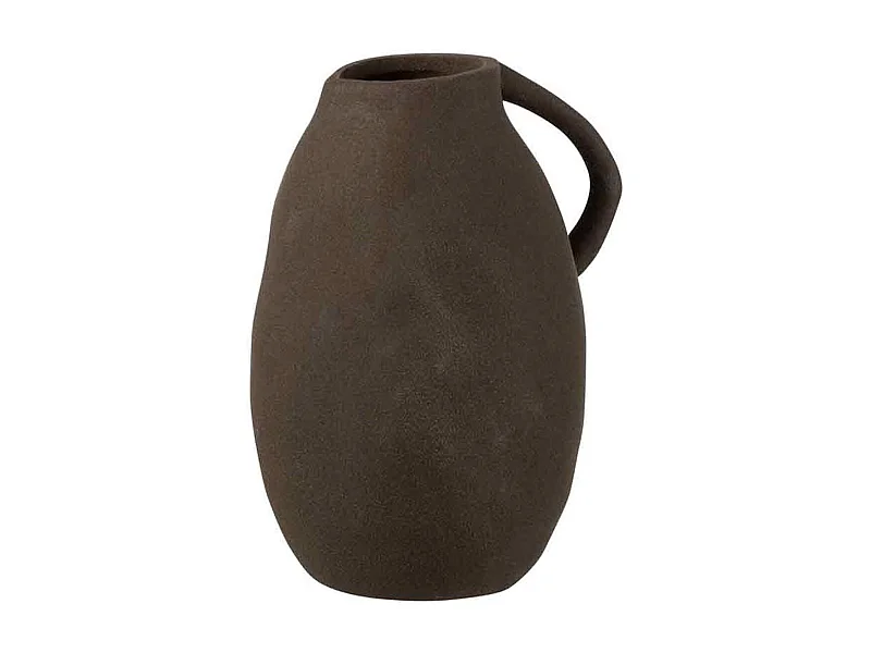 Vaso brocca in ceramica nero 17x14x25 cm