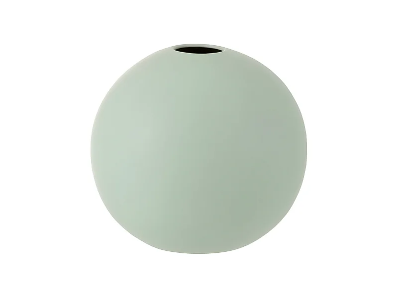 Vase Design "Boule Céramique" 25cm Vert Pastel