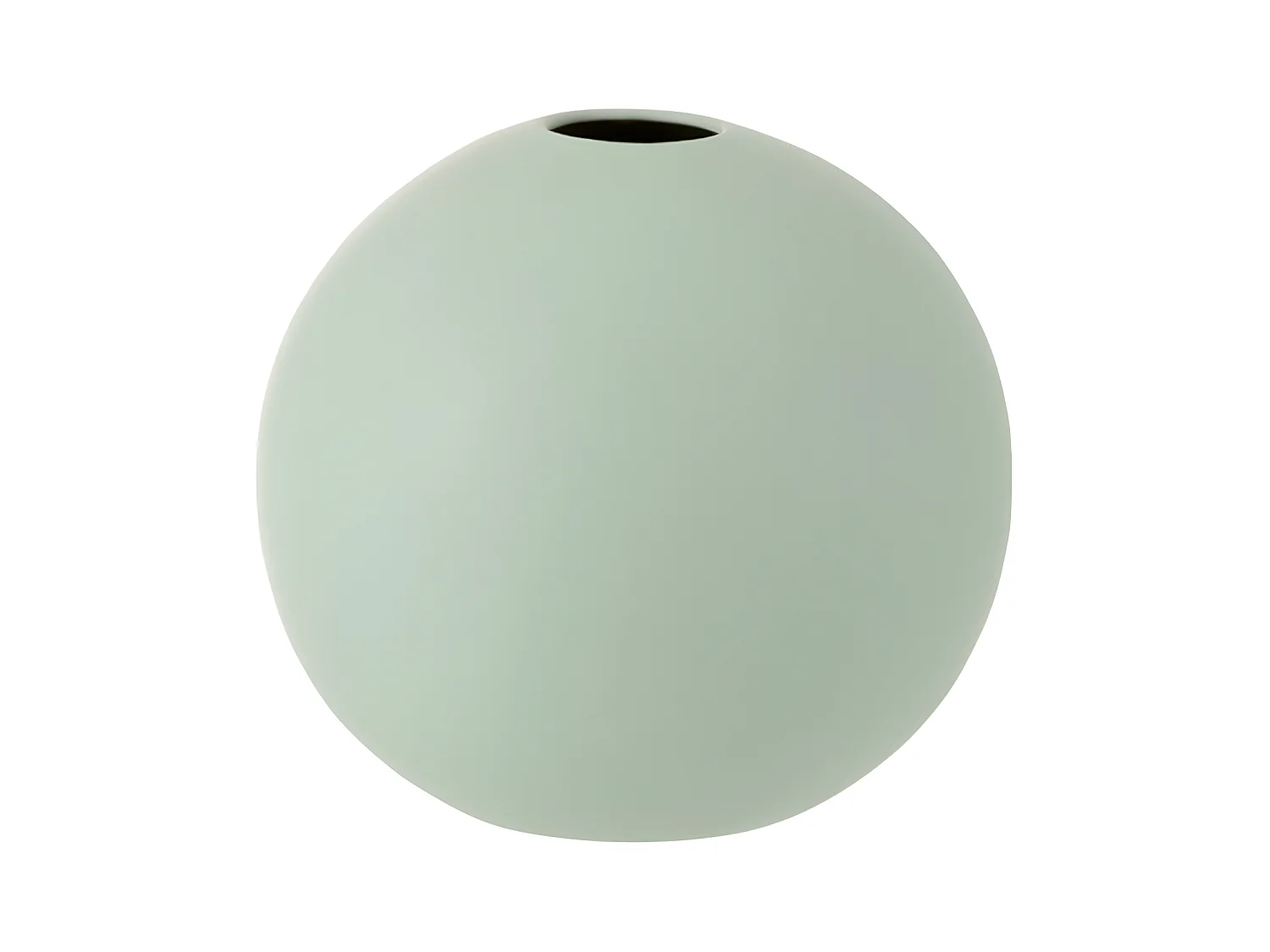 Vase Design "Boule Céramique" 25cm Vert Pastel