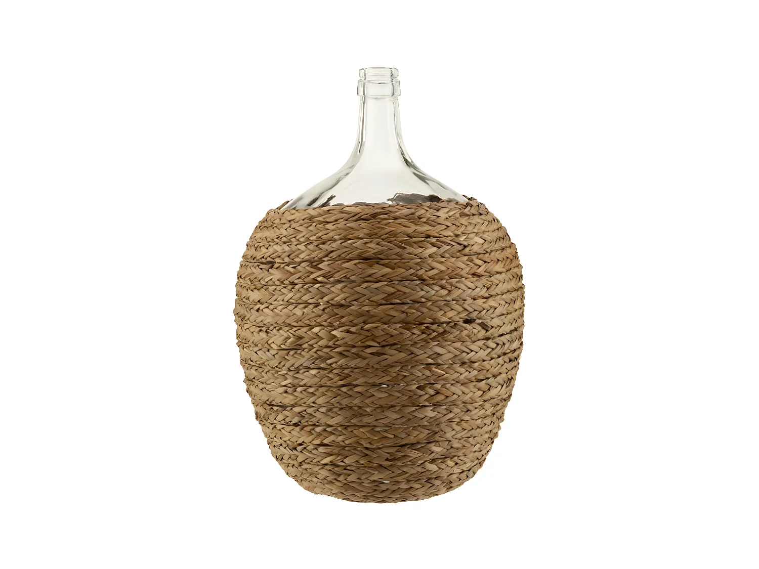 Vase Déco en Verre "Couvert" 53cm Naturel