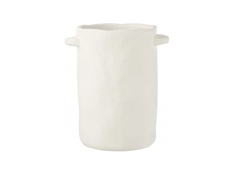 Pot Déco Allongé "Gustave" 29cm Blanc