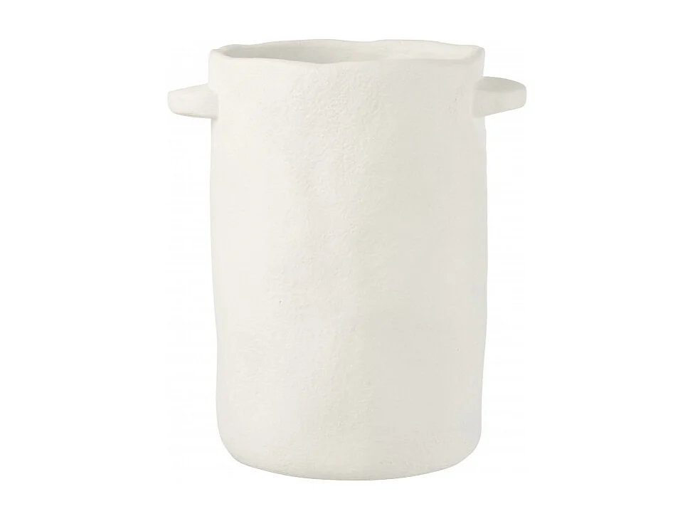 Pot Déco Allongé "Gustave" 29cm Blanc