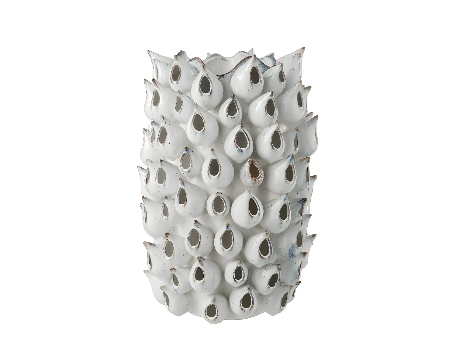 Vase Design "Anémone Céramique" 43cm Bleu