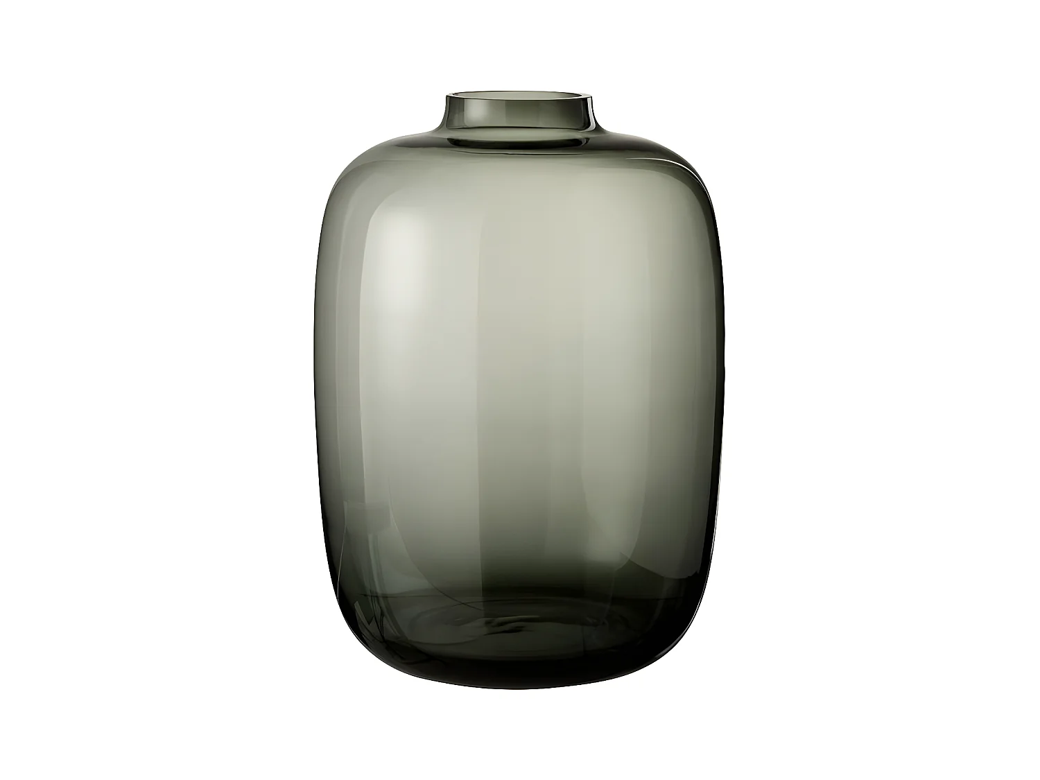 Vase Design en Verre "Cleo" 45cm Gris
