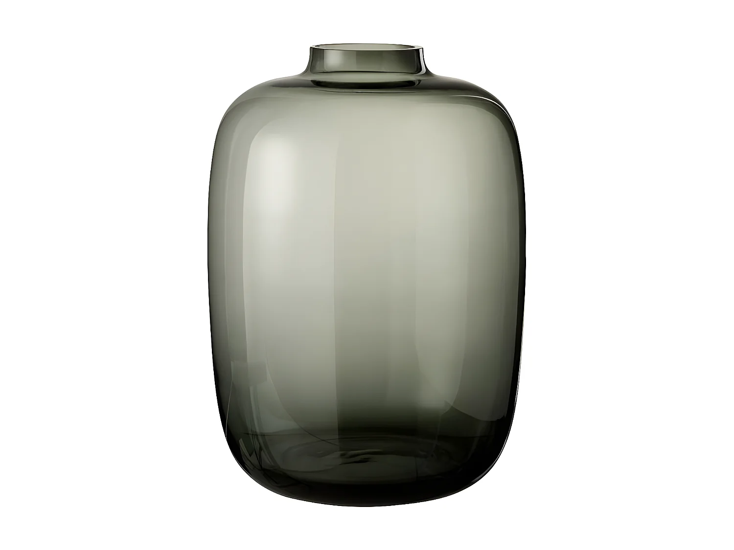 Vase Design en Verre "Cleo" 45cm Gris