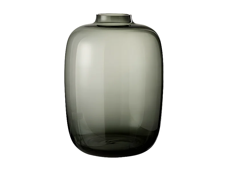 Vase Design en Verre "Cleo" 45cm Gris