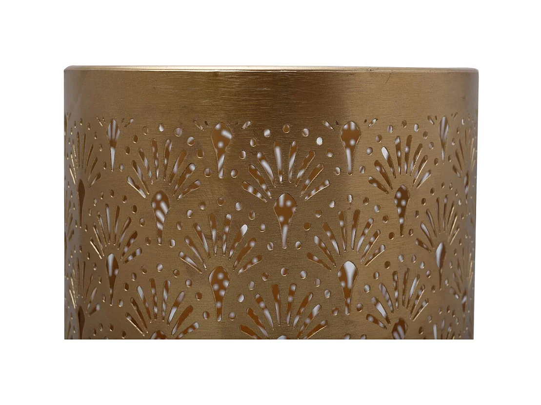 Vase Rond Design "Decoa" 121cm Violet & Or