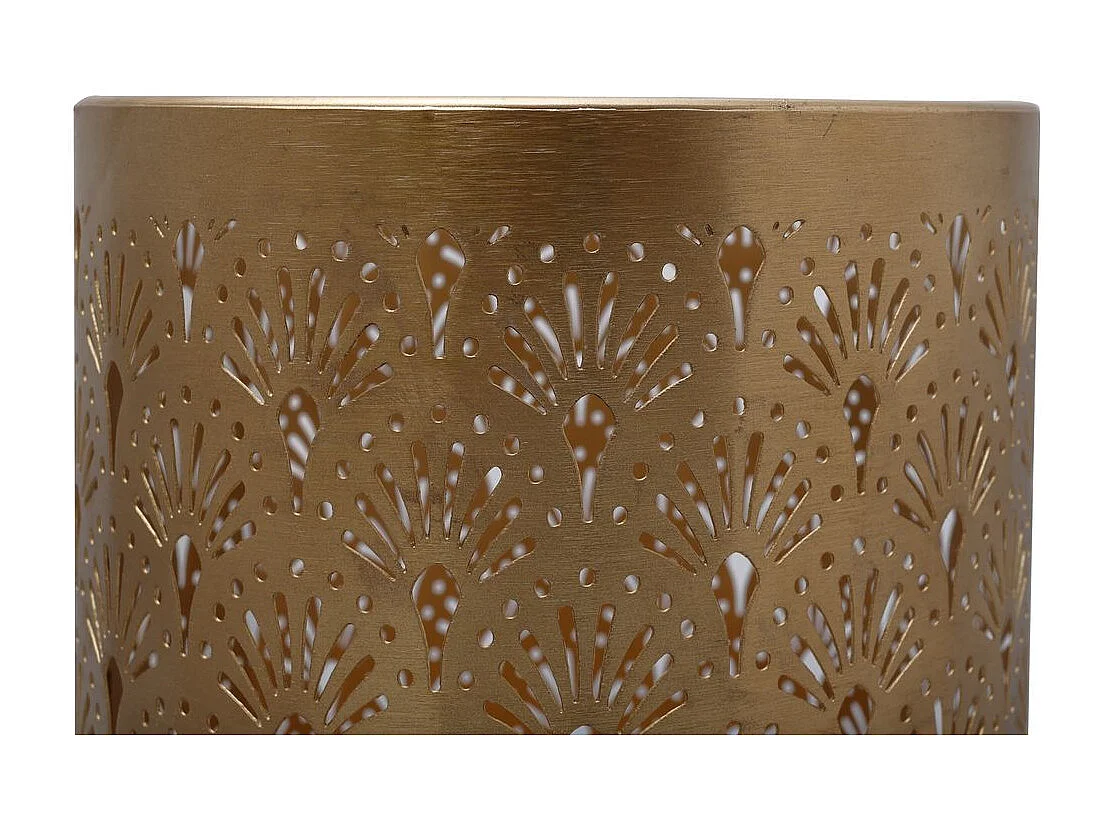 Vase Rond Design "Decoa" 121cm Violet & Or