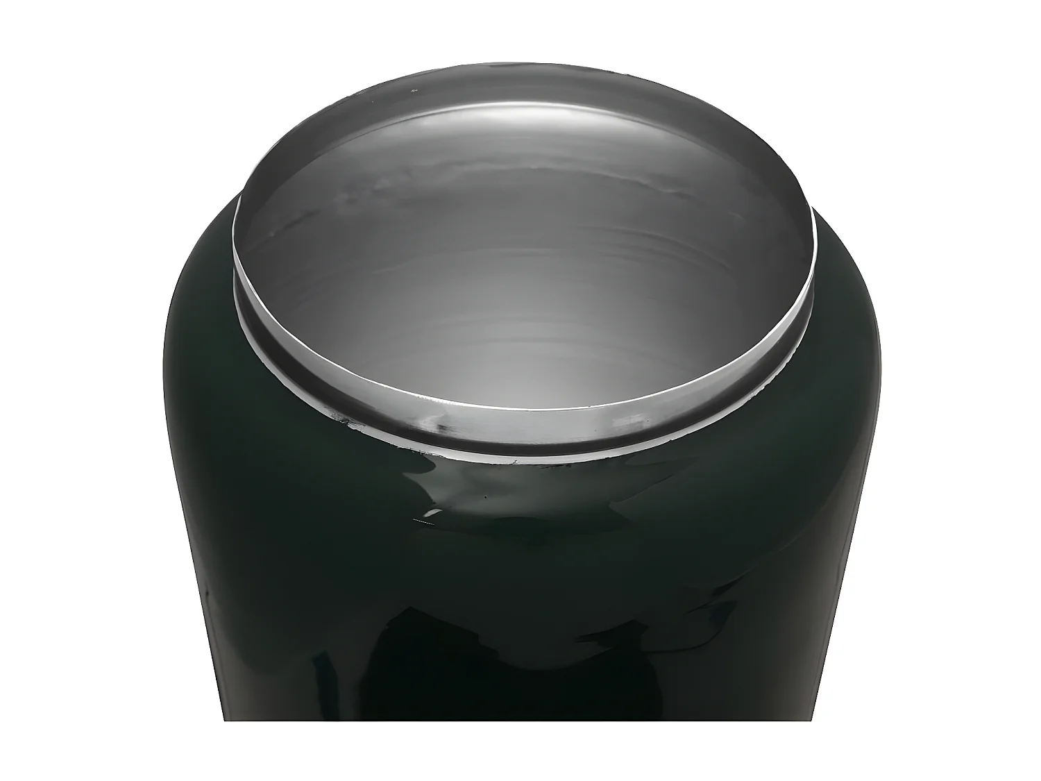 Vase en Fer Design "Ulte" 20cm Vert & Argent