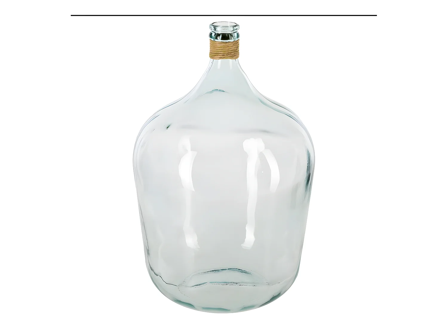 Vase en Verre "Dame Jeanne" 56cm Transparent