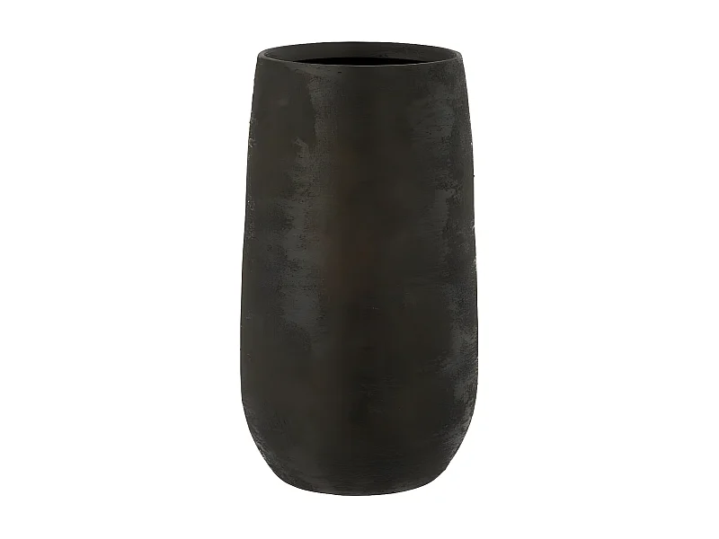 Vase Design en Céramique "Irrégulier" 42cm Noir