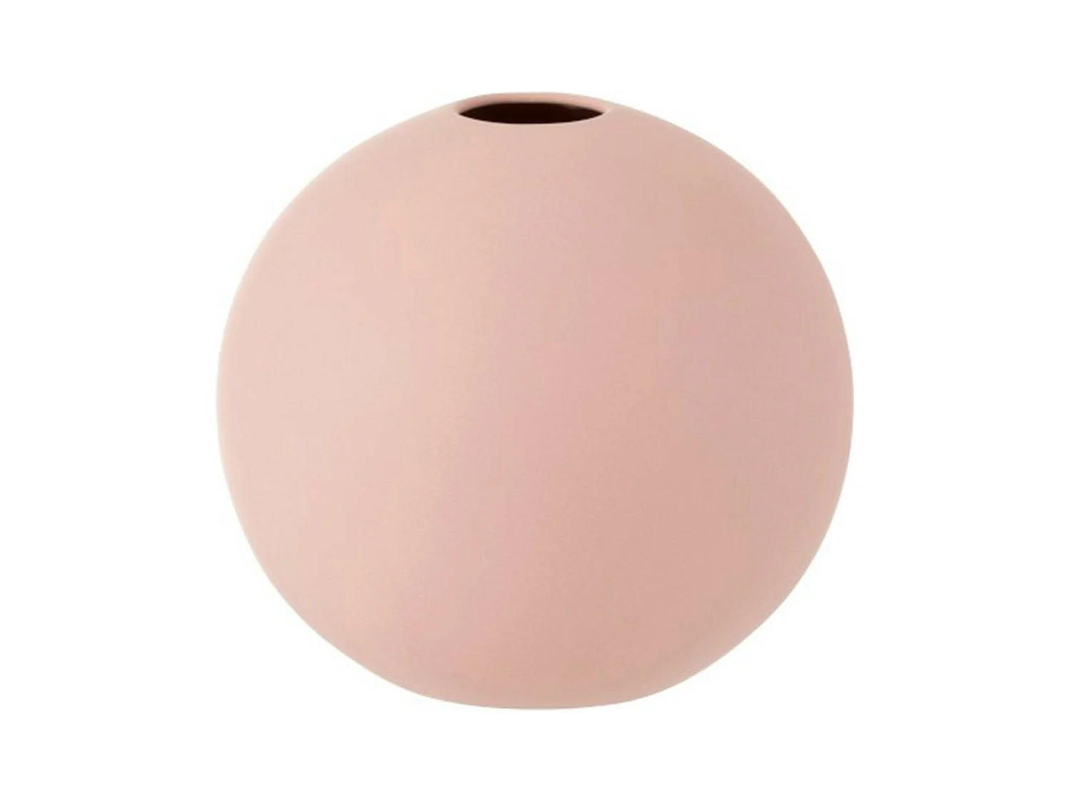 Vase Design "Boule Céramique" 25cm Rose Pastel