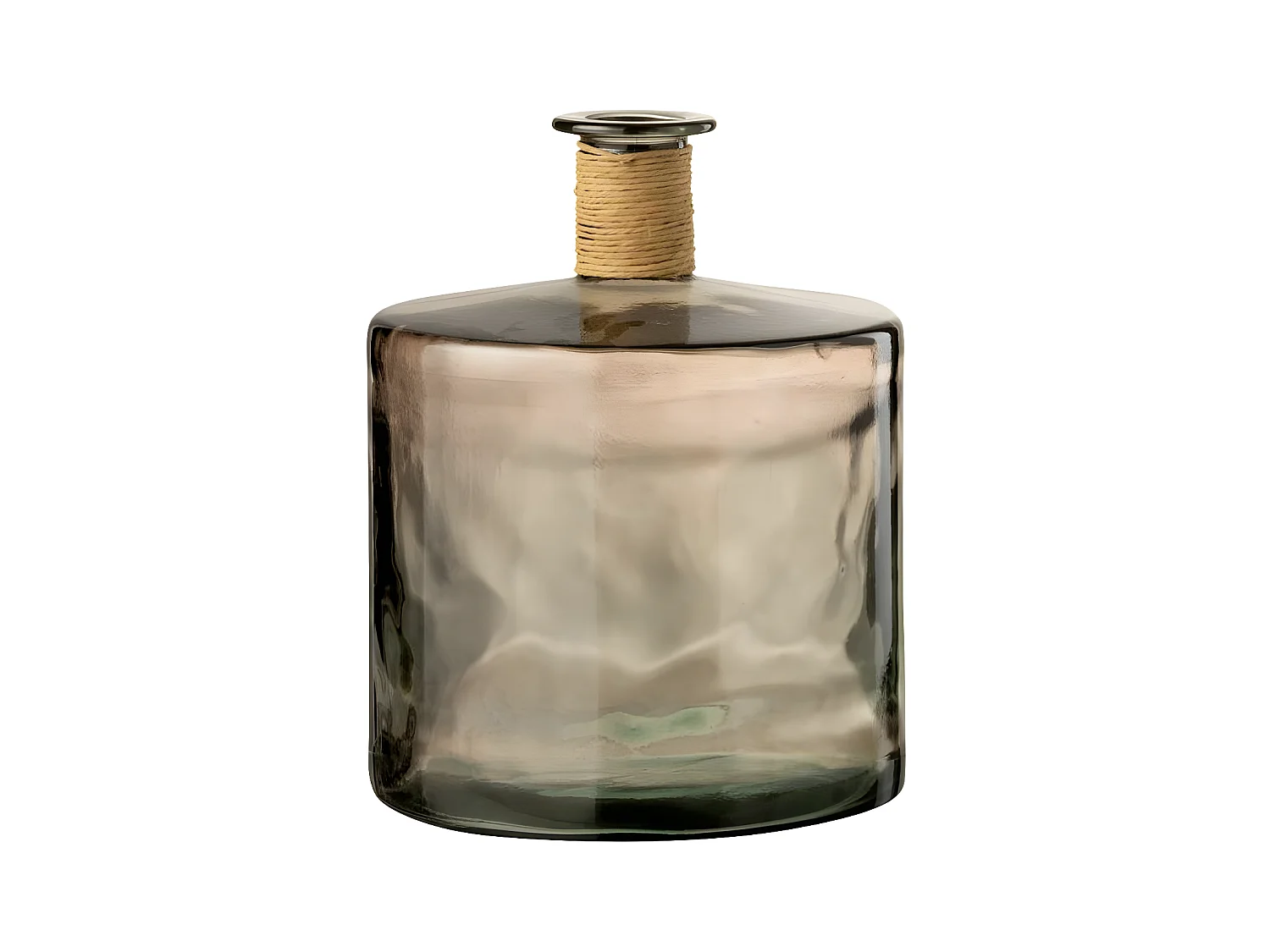 Vase Design en Verre "Safari" 26cm Marron