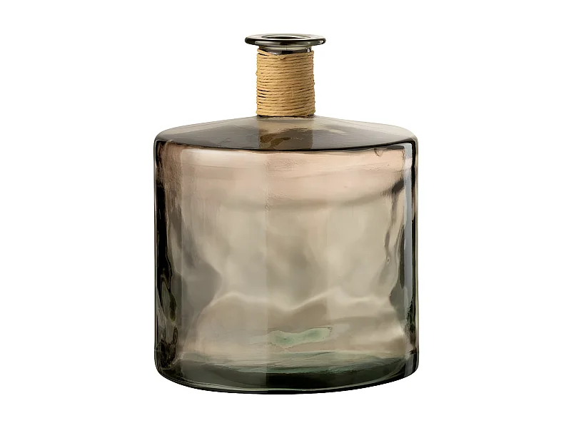 Vase Design en Verre "Safari" 26cm Marron