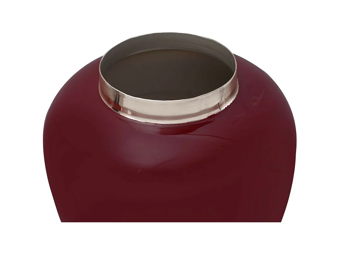 Vase Rond Design "Typo" 20m Prune & Argent