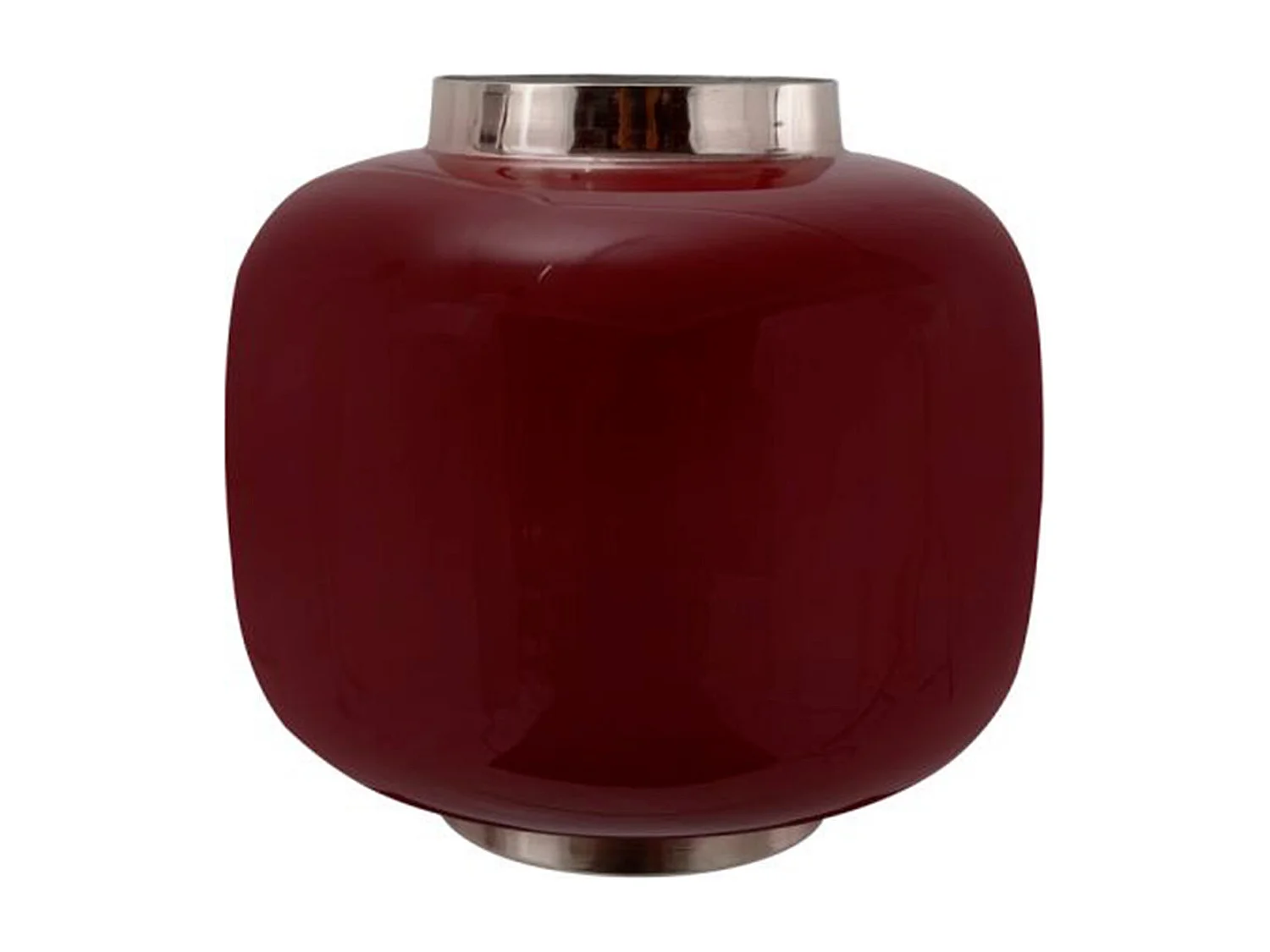 Vase Rond Design "Typo" 20m Prune & Argent