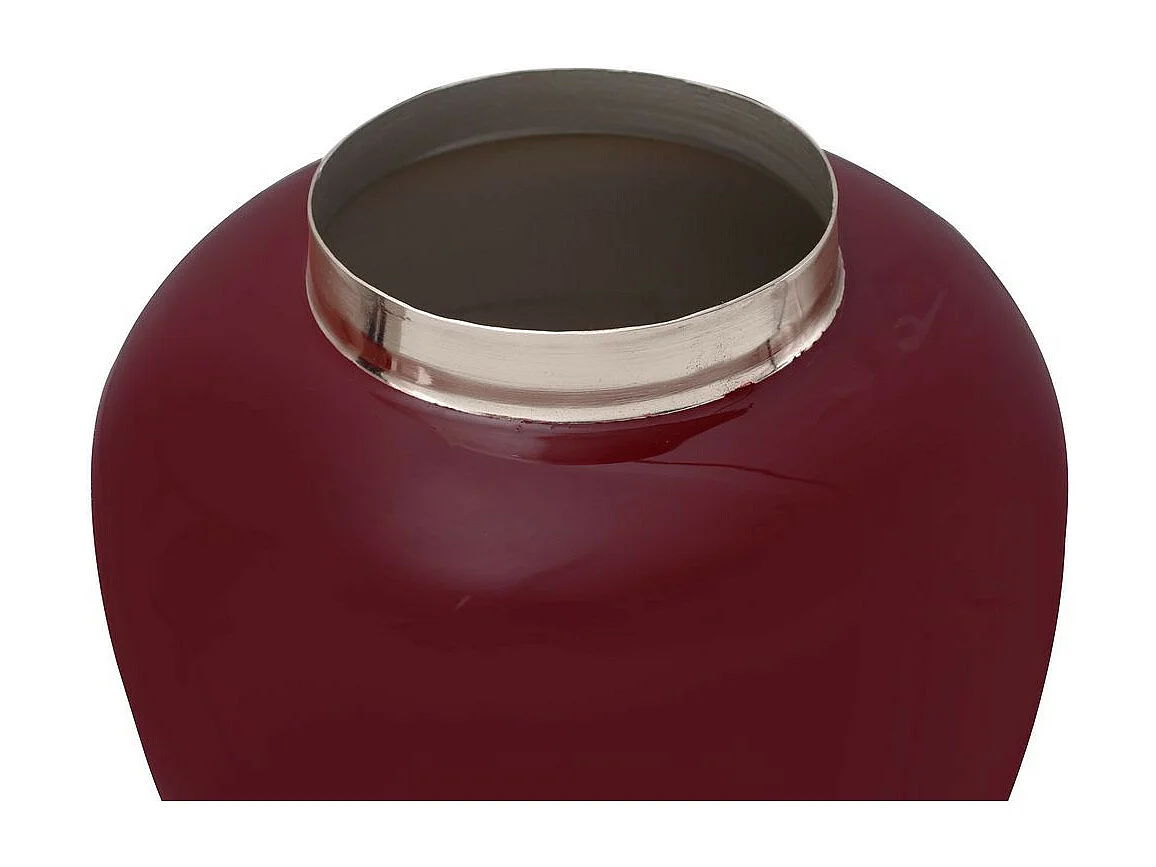 Vase Rond Design "Typo" 20m Prune & Argent