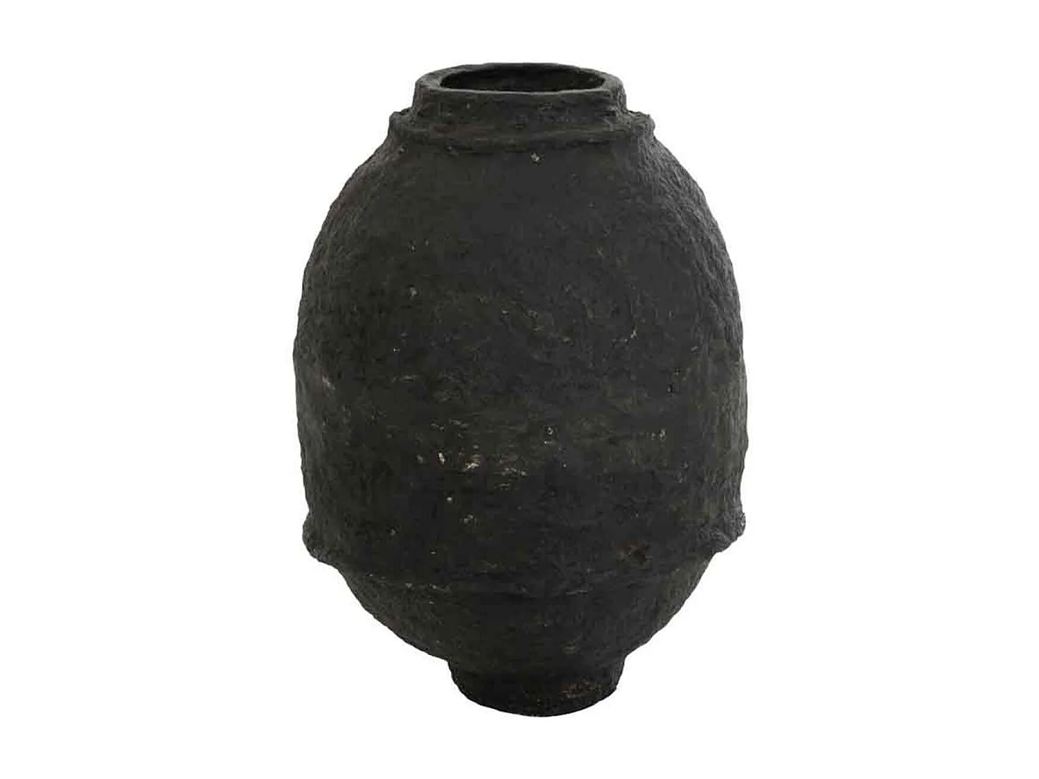 Vaso in cartapesta nero 43x43x60 cm