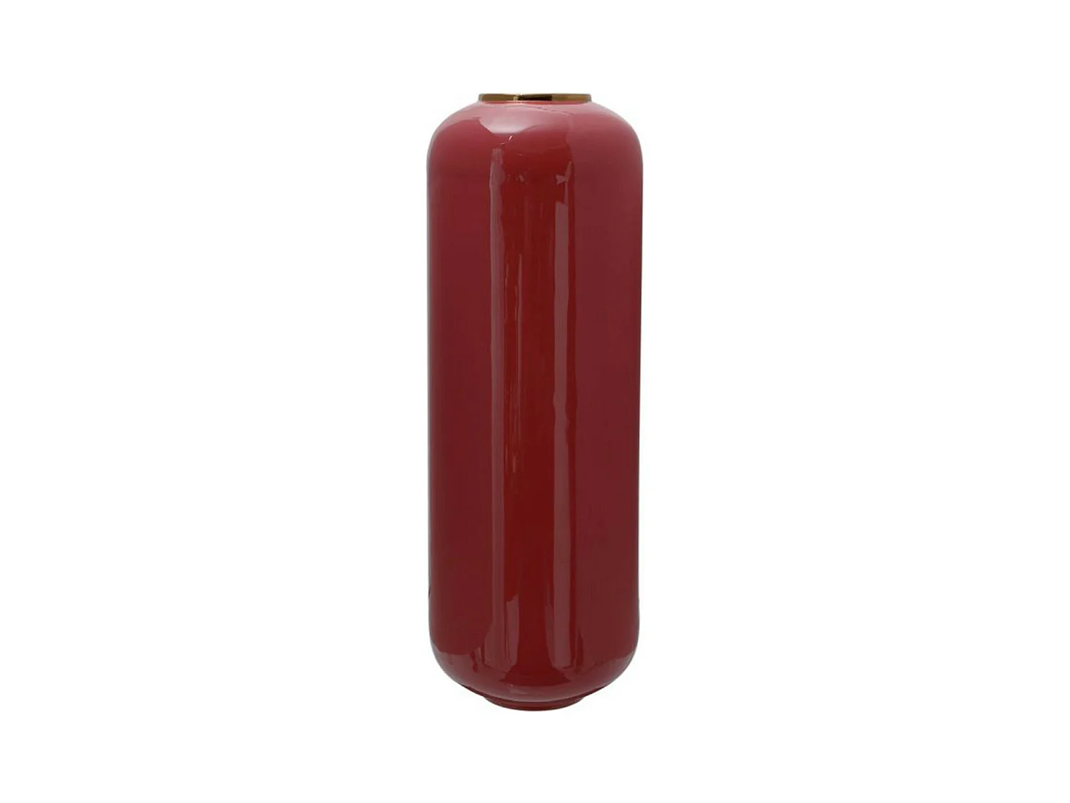 Vase Design "Touna" 69cm Corail & Or