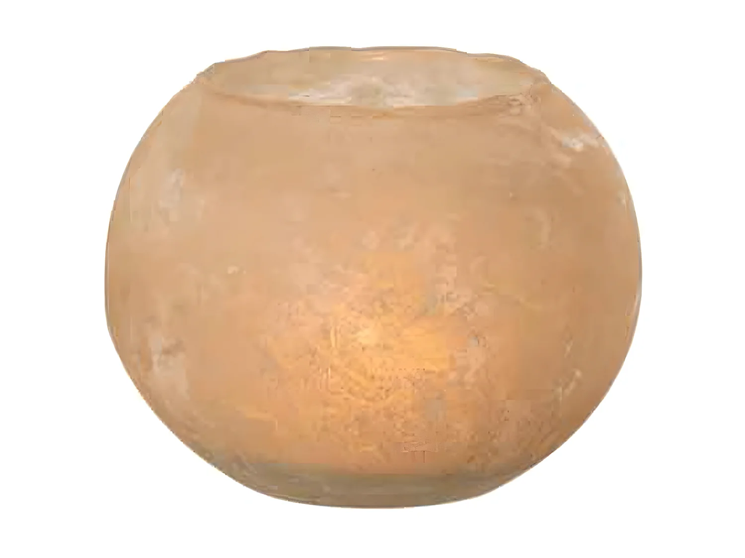 Vase Rond Design en Verre "Soda" 18cm Or