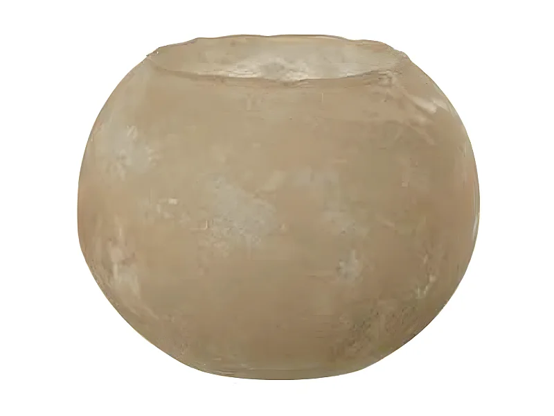 Vase Rond Design en Verre "Soda" 18cm Or