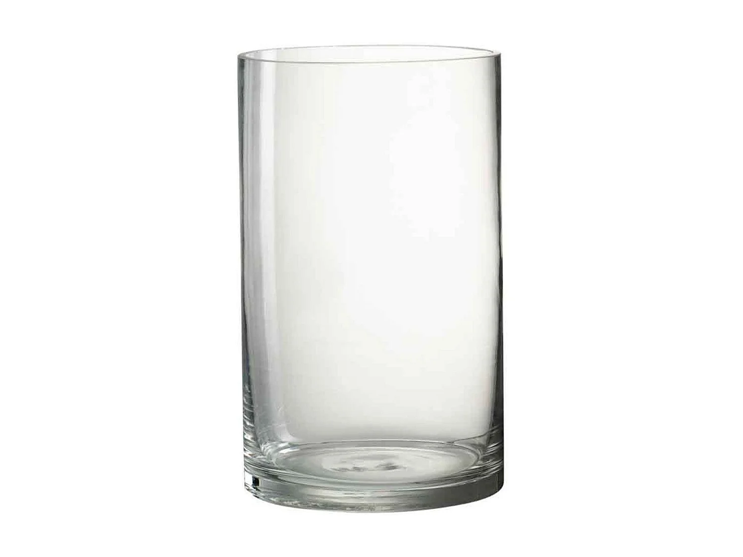 Vaso cilindrico in vetro trasparente 15x15x25.5 cm