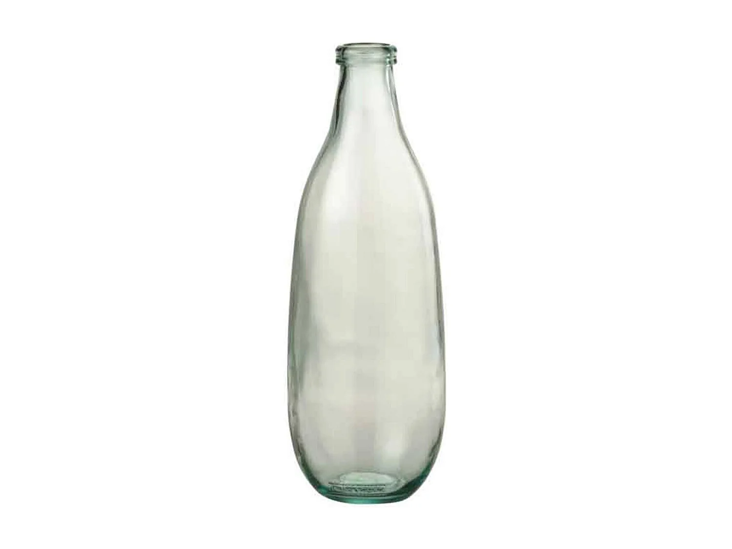 Vase Design en Verre "Bouteille" 41cm Transparent