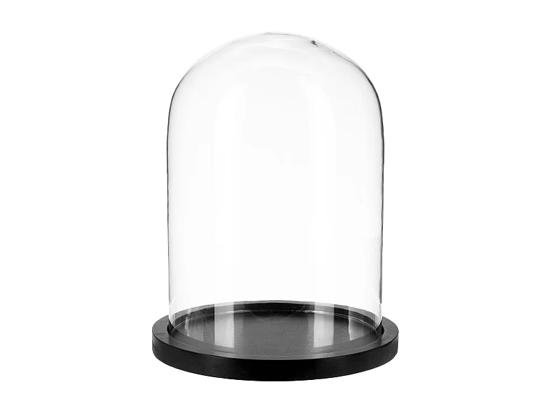 Cloche Décorative en Verre "Shine" 29cm Noir