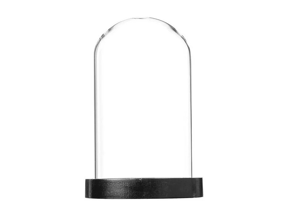 Cloche Décorative en Verre "Shine" 29cm Noir