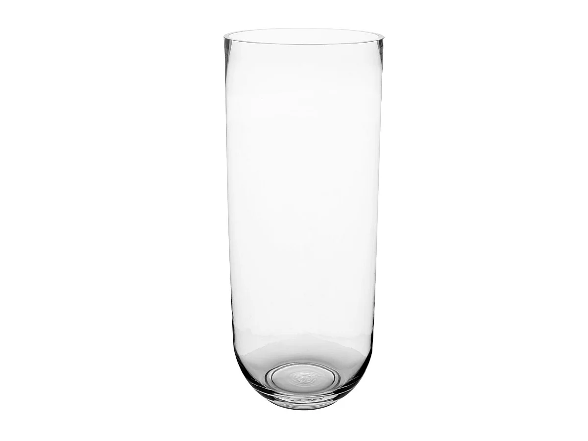 Vase Cylindrique "Bombé" 50cm Transparent