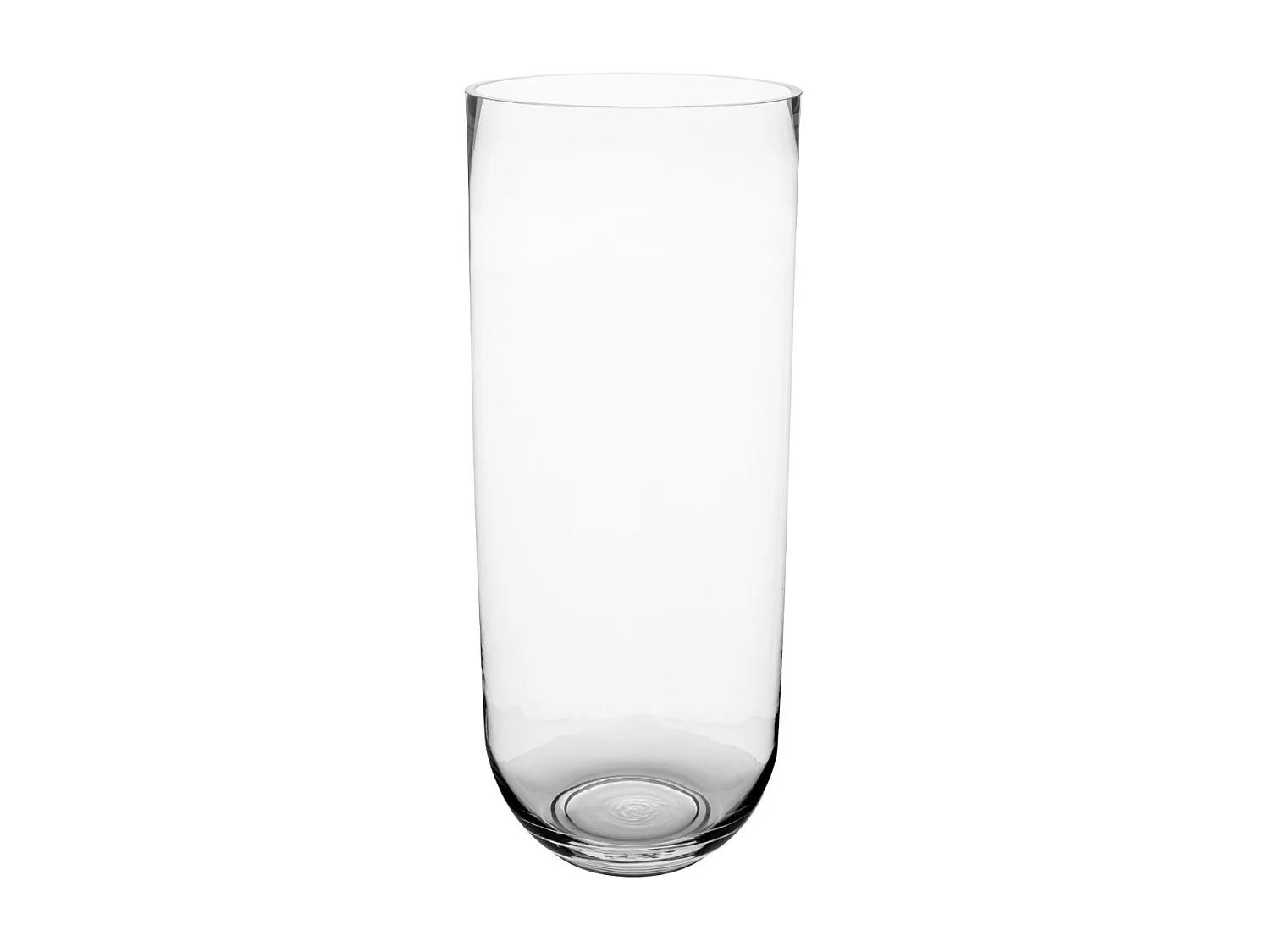 Vase Cylindrique "Bombé" 50cm Transparent