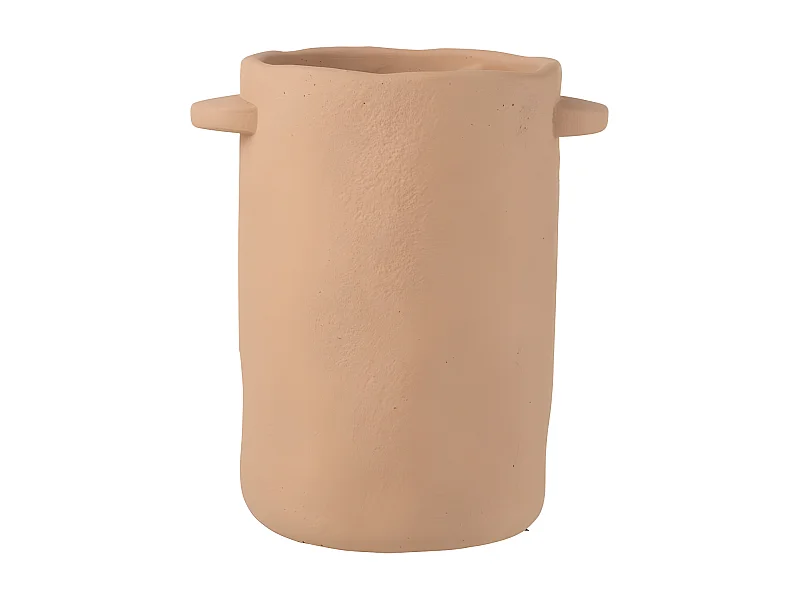 Vase Allongé en Ciment "Gustave" 30cm Marron Clair