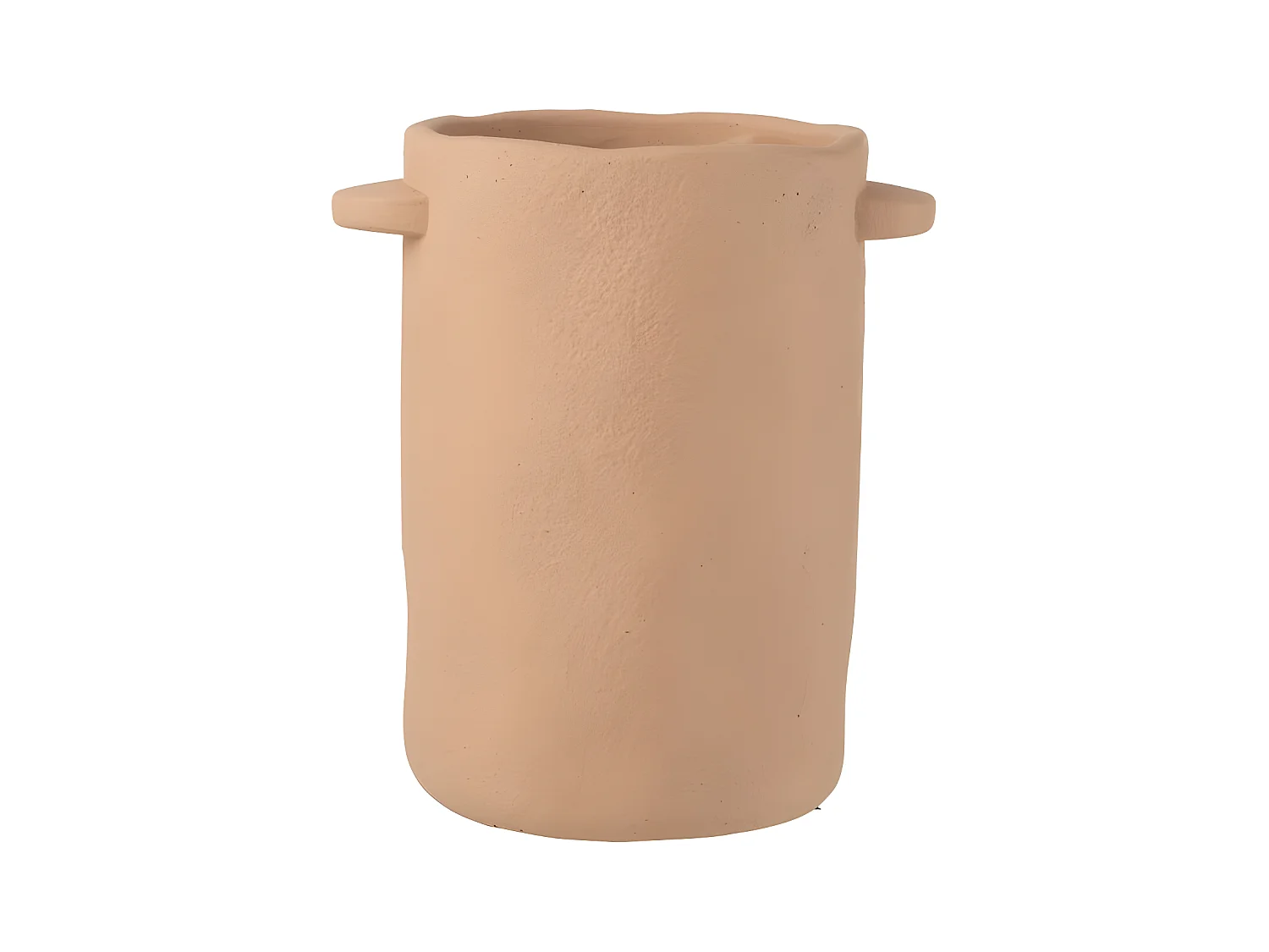 Vase Allongé en Ciment "Gustave" 30cm Marron Clair