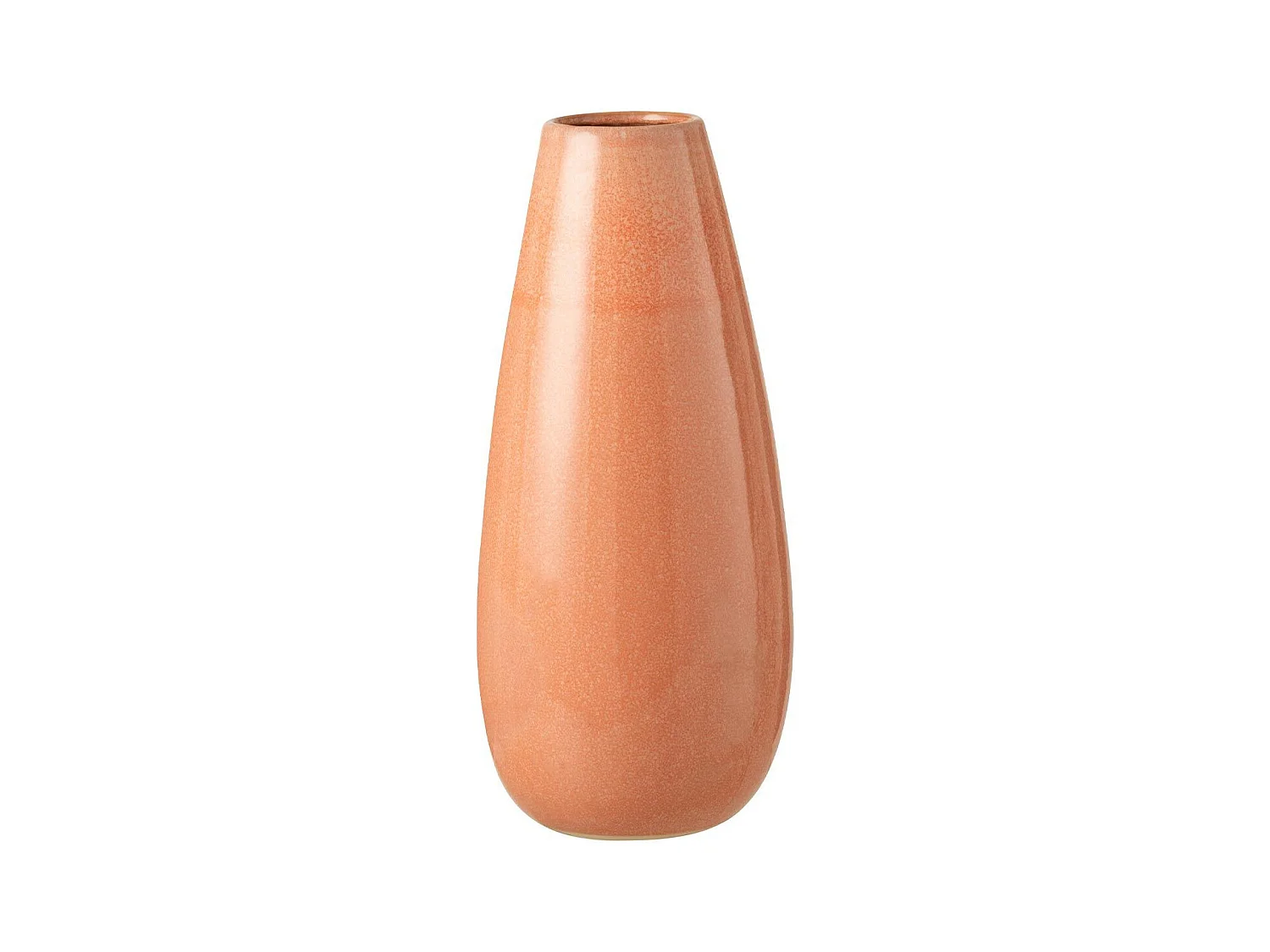 Vase en Céramique Design "Uni Rond" 48cm Orange