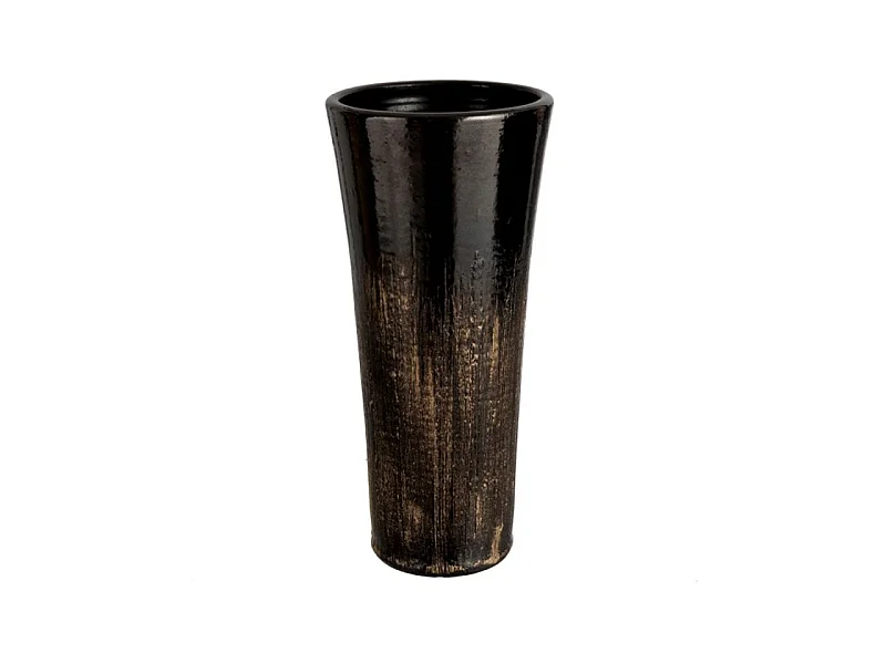 Vase Déco en Céramique "Taches" 39cm Noir