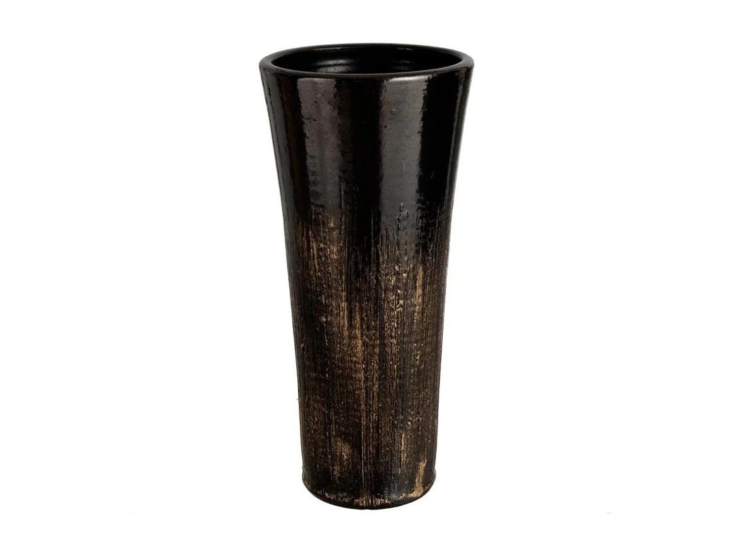 Vase Déco en Céramique "Taches" 39cm Noir
