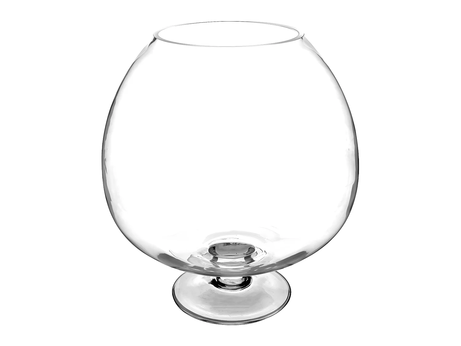 Coupe sur Pied Verre "Colga" 32cm Transparent