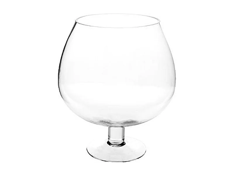 Coupe sur Pied "Cognac" 24cm Transparent