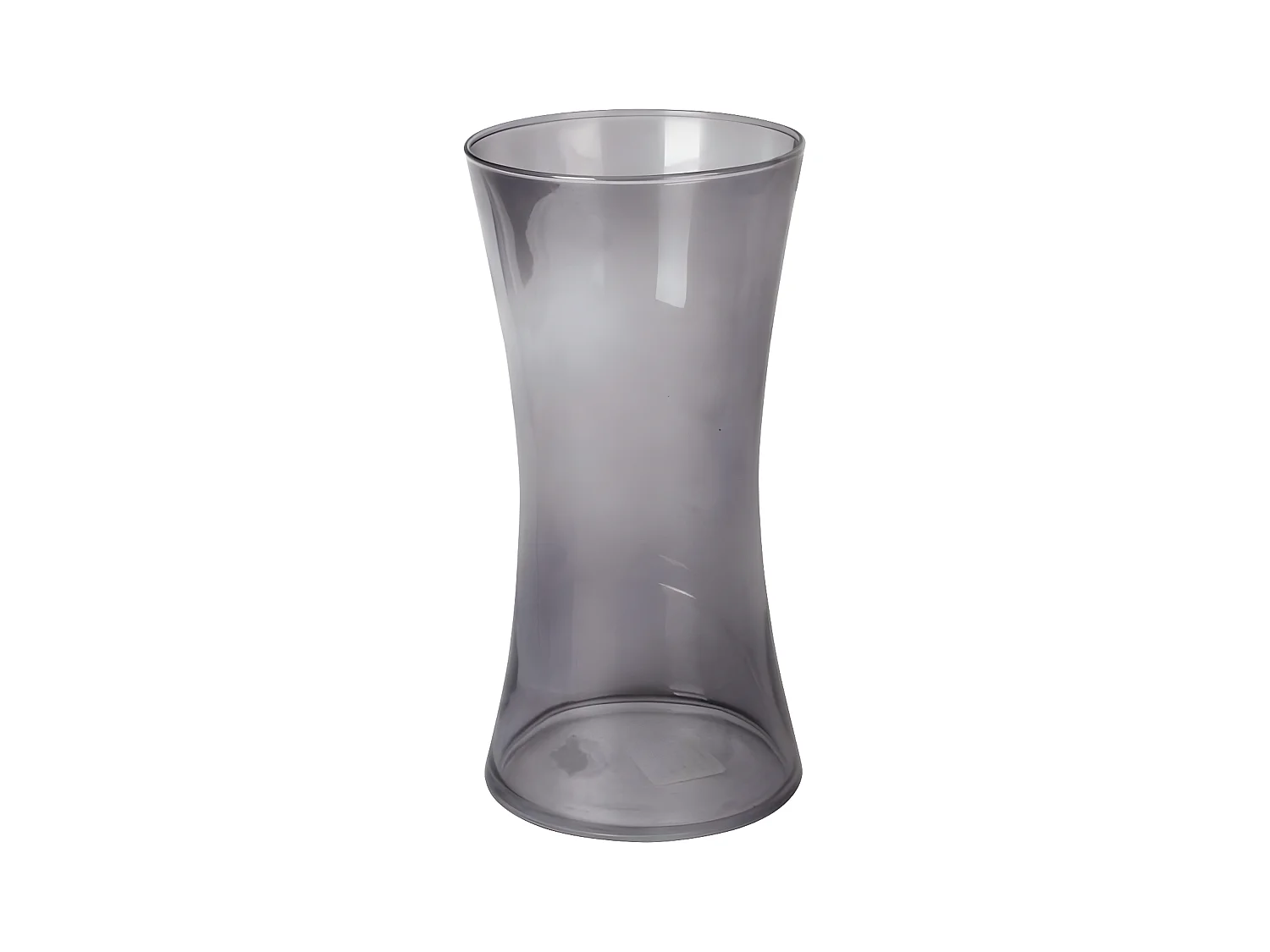 Vase Déco en Verre "Cintré" 25cm Gris