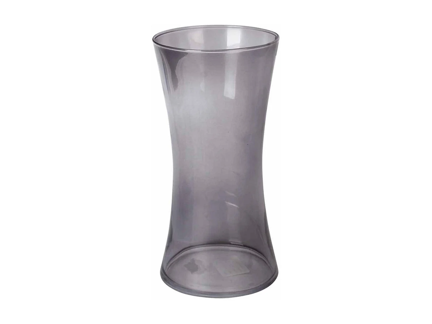 Vase Déco en Verre "Cintré" 25cm Gris