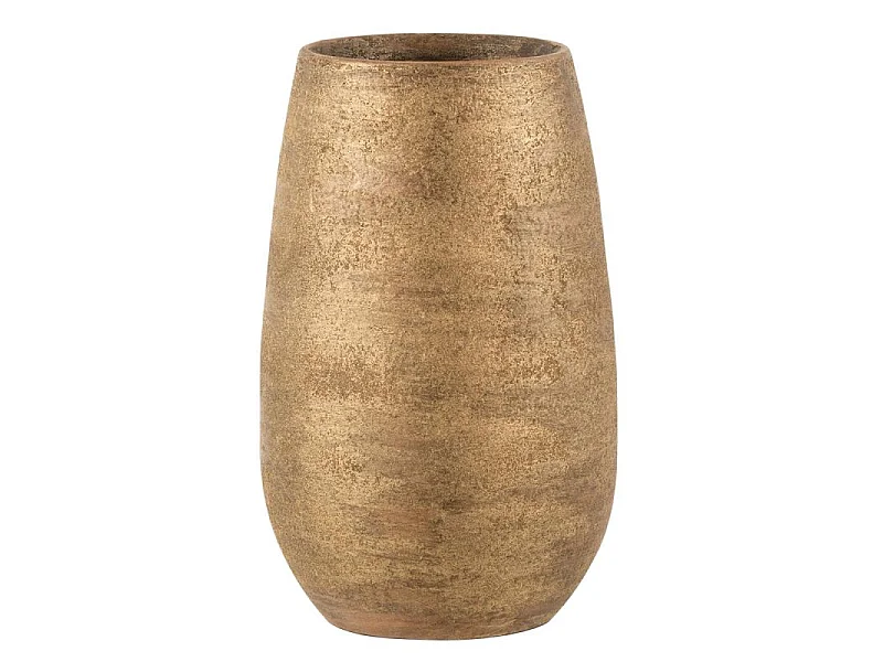 Vase Déco "Irrégulier Rugueux" 41cm Or