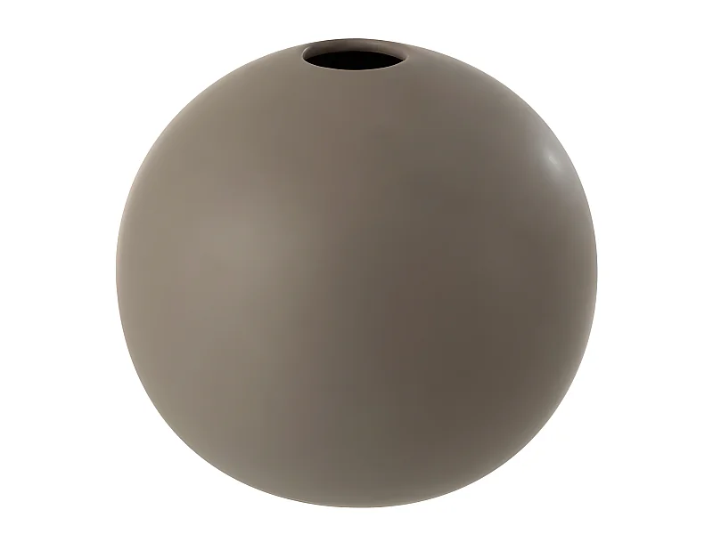 Vase Boule en Grès "Robby" 18cm Gris Foncé