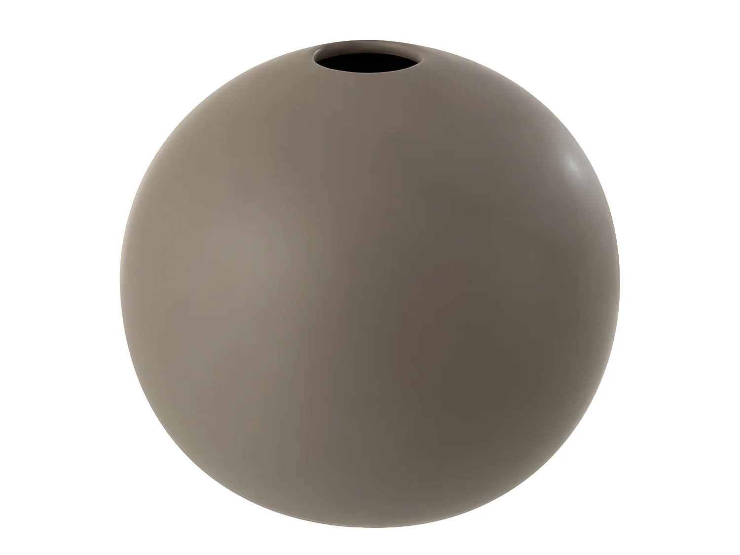 Vase Boule en Grès "Robby" 18cm Gris Foncé