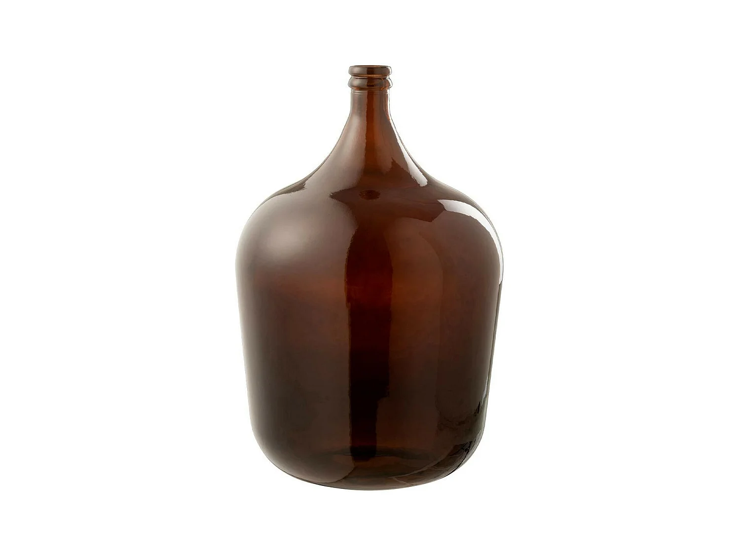 Vase Design en Verre "Cuiso" 56cm Marron Foncé