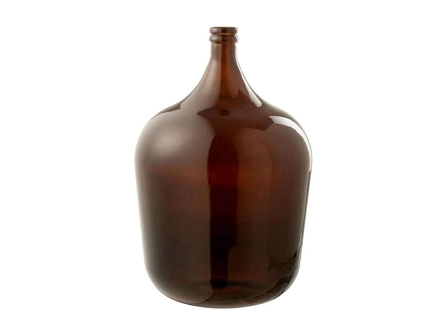 Vase Design en Verre "Cuiso" 56cm Marron Foncé