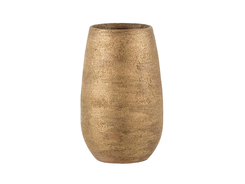 Vase Déco "Irrégulier Rugueux" 31cm Or