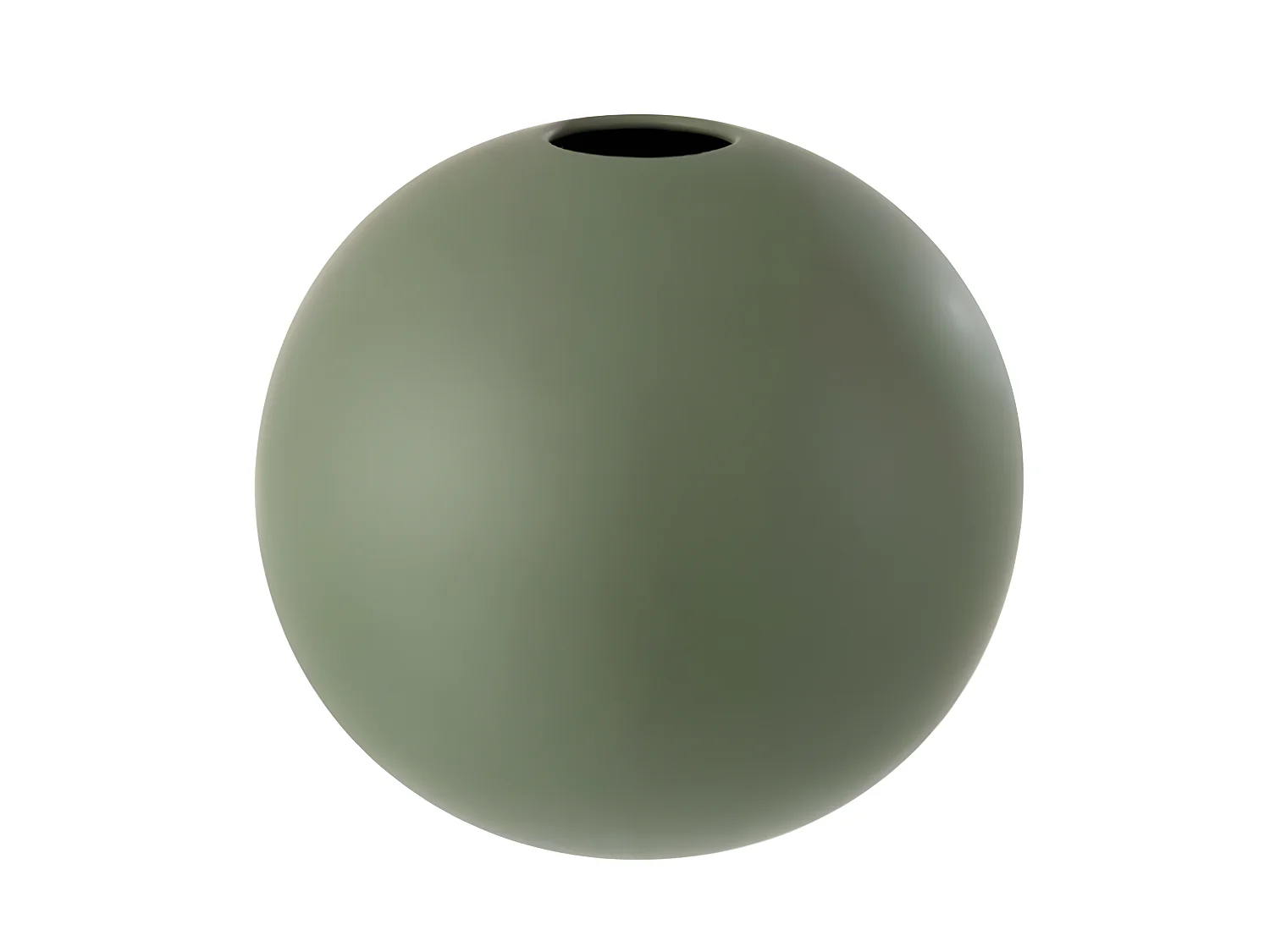 Vase Design "Boule Céramique" 25cm Vert